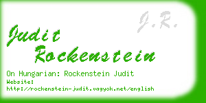 judit rockenstein business card